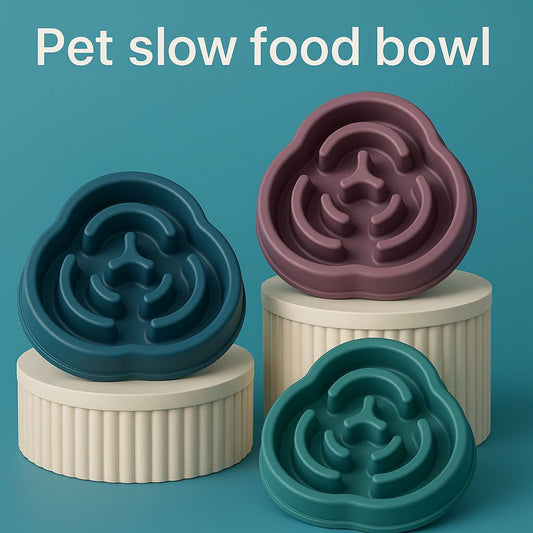Pet slow food bowl